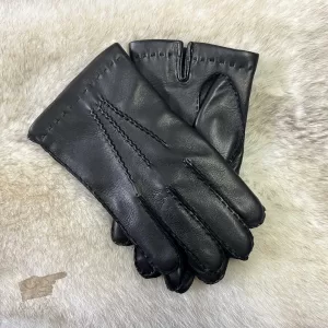 Hand Stitched Italian Leather Gloves | Wool Lined, Made in Portugal (HTA)