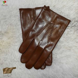 Men's Classic Leather Gloves | 3 Hand-Stitched Points | Black Brown Camel | Unlined | Made in Portugal (HSM2022)